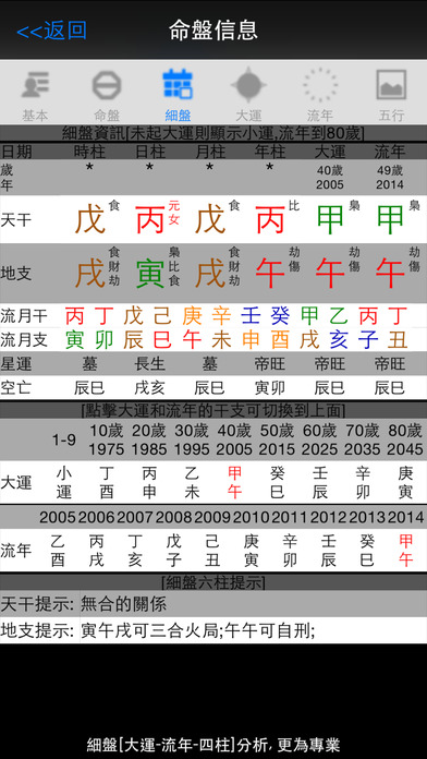 論八字截图