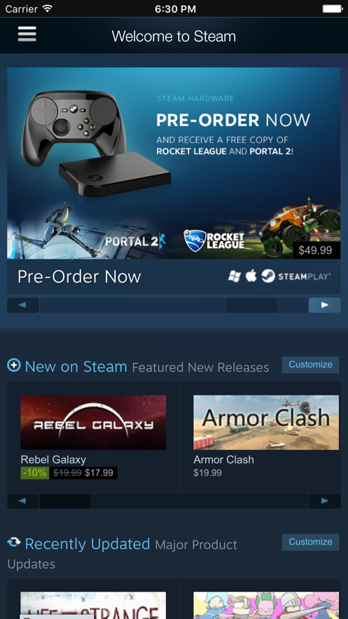 steam 3.0版本截图