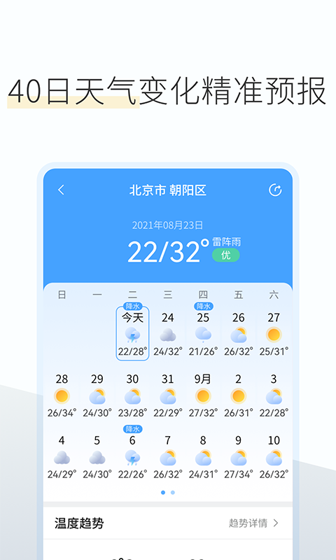 如意天气预报截图