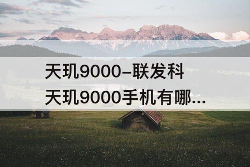 天玑9000-联发科天玑9000手机有哪些