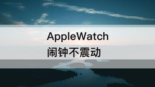 AppleWatch闹钟不震动
