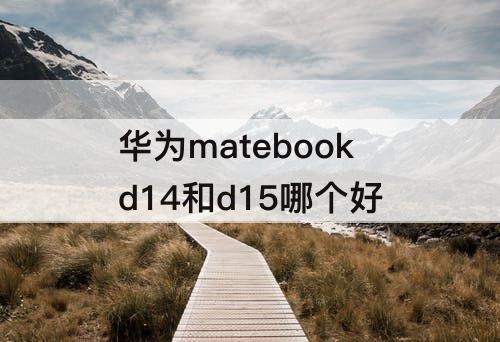 华为matebookd14和d15哪个好