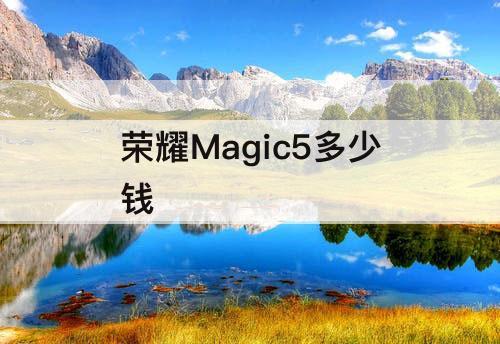 荣耀Magic5多少钱