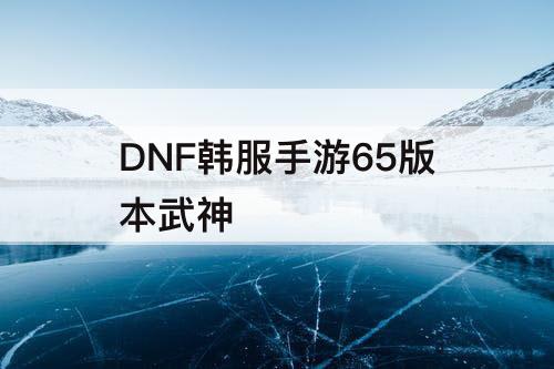 DNF韩服手游65版本武神