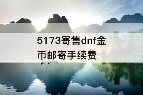 5173寄售dnf金币邮寄手续费