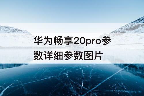 华为畅享20pro参数详细参数图片