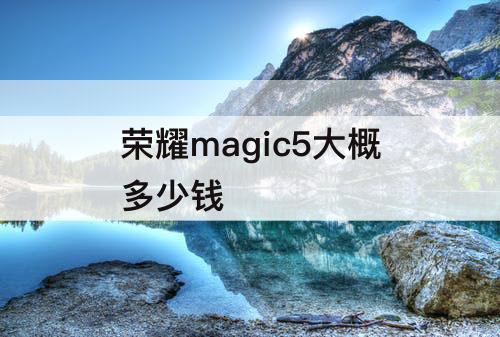 荣耀magic5大概多少钱