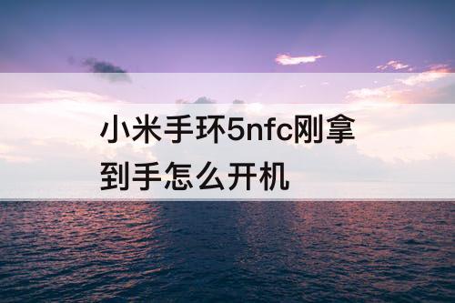 小米手环5nfc刚拿到手怎么开机