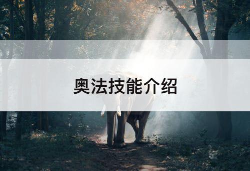 奥法技能介绍