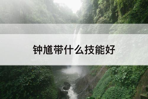 钟馗带什么技能好