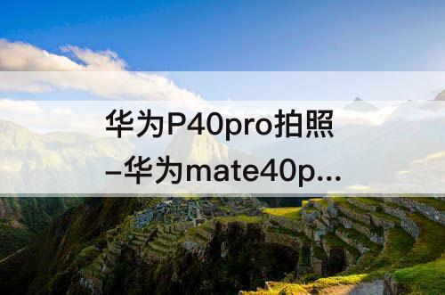 华为P40pro拍照-华为mate40pro华为p40pro拍照